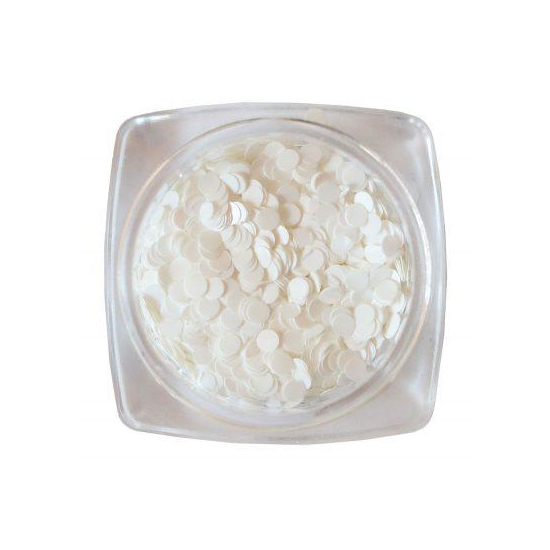 Komilfo диско дизайн №035, белые, 2 мм, (1 г), Цвет: 035