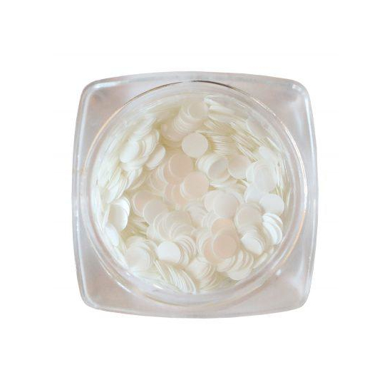 Komilfo диско дизайн №036, белые, 3 мм, (1 г), Цвет: 036