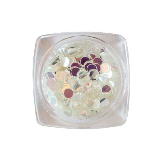 Komilfo диско дизайн №038, прозрачные, хамелеон, 3 мм, (1 г), Цвет: 038