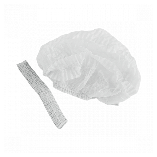 Шапочка одноразовая "Шарлотта", упаковка 100 шт, белая