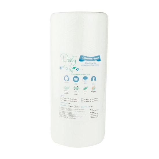 Салфетки в рулоне 30*40, 40г/м2, 100 шт, сетка Doily, Структура: Сетка, Размер: 30x40, Фасовка: в рулоне