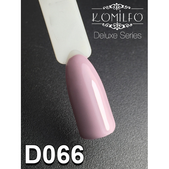 Гель-лак Komilfo Deluxe Series D066 (приглушенный, серо-сиреневый, эмаль), 8 мл2