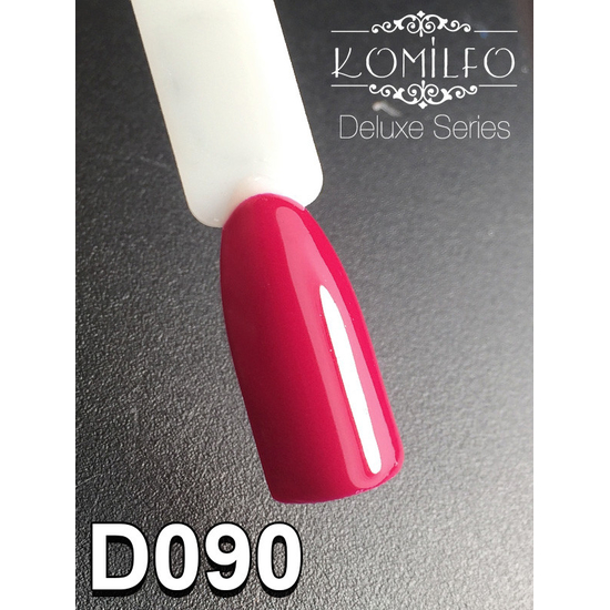 Гель-лак Komilfo Deluxe Series D090 (ягодный темно-малиновый, эмаль), 8 мл2
