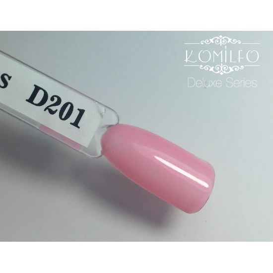 Гель-лак Komilfo Deluxe Series D201 (светло-розовый, с шиммером, для френча), 8 мл3