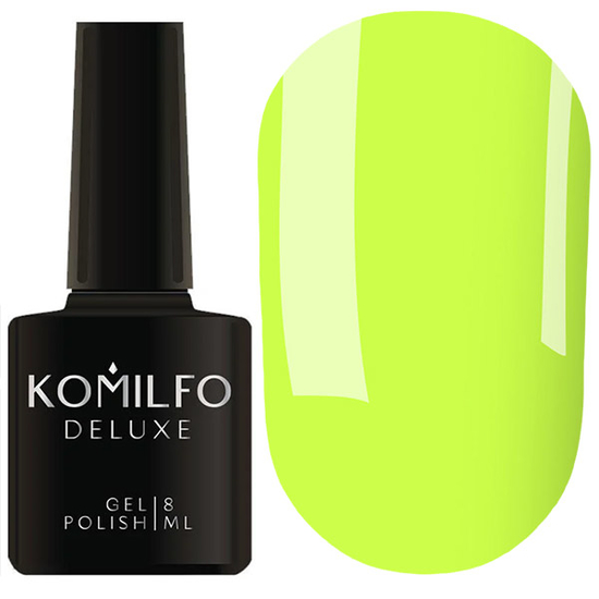 Гель-лак Komilfo Deluxe Series D263 (яркий салатовый, эмаль), 8 мл