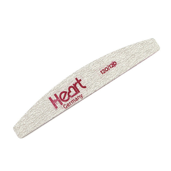 Пилка для нігтів Heart 120/120 Half, Абразивність: 120/120