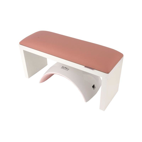 Подлокотник на белых ножках, Light Pink, Цвет: Light Pink