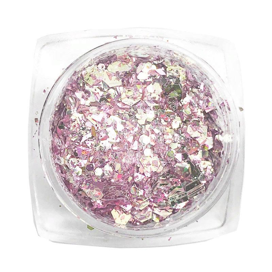 Komilfo блесточки MIX chameleon 005, микс размеров, (розовый/желтый/зеленый), 1,5 г, Цвет: 005
