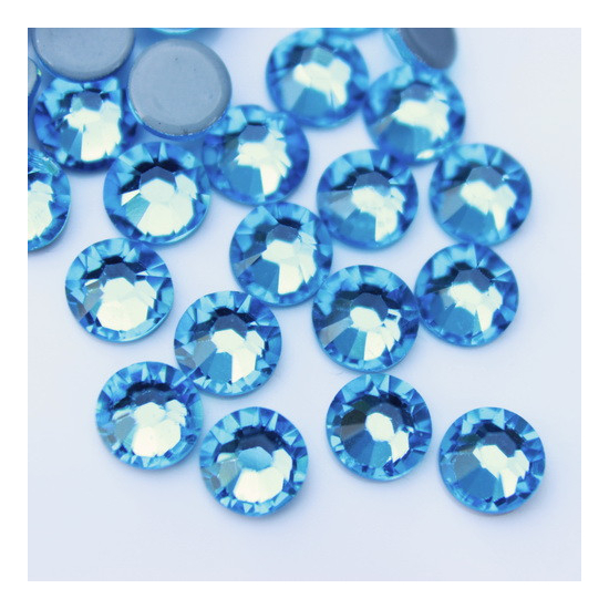 Стразы Aquamarine ss3 (1.3-1.5 мм),100 шт