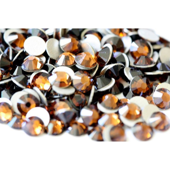 Стрази Smoked Topaz ss3 (1.3-1.5 мм) 100 шт