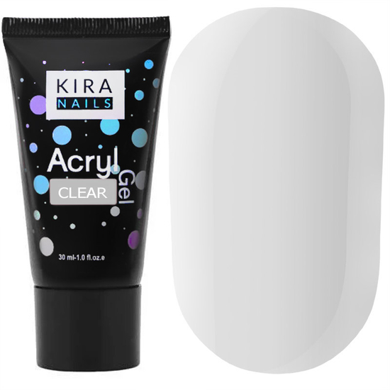 Kira Nails Acryl Gel Clear, 30 г, Объем: 30 г, Цвет: Clear