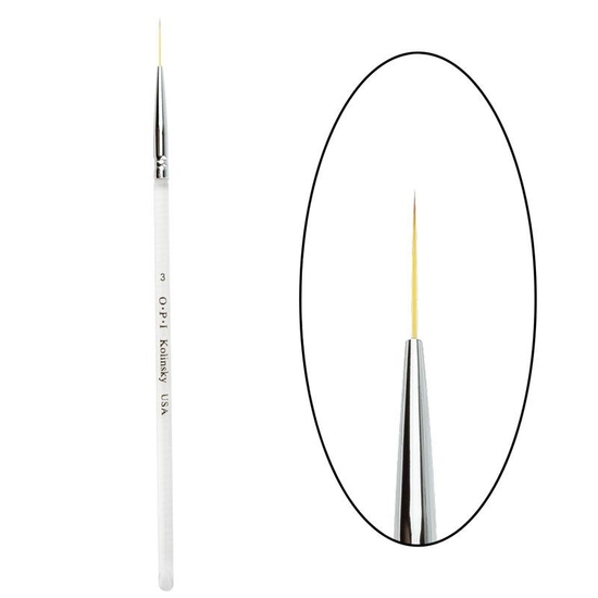 Кисть OPI Liner 3, прозрачная ручка L-29, Цвет: Liner 3, прозрачная ручка
