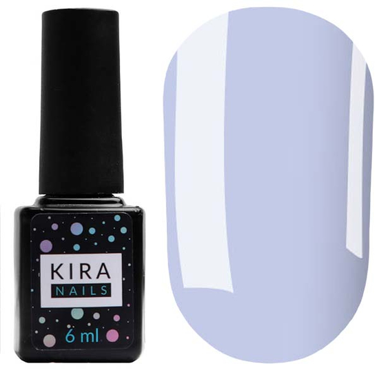 Гель-лак Kira Nails №132 (нежно-голубой, эмаль), 6 мл