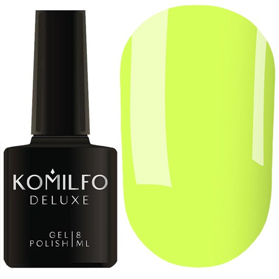 Гель-лак Komilfo Deluxe Series D269 (желтый, неоновый, эмаль), 8 мл