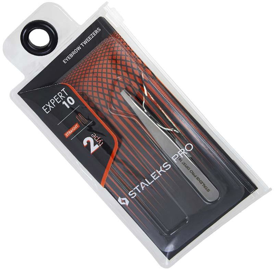 Пинцет для бровей STALEKS PRO EXPERT 10 TYPE 2 (TE-10/2)2