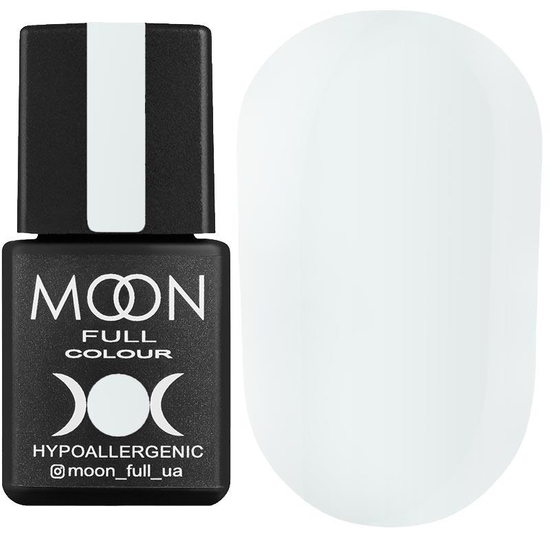 Гель-лак MOON FULL color Gel polish №101 (белый, эмаль), 8 мл