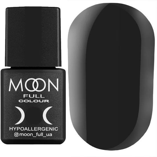 Гель-лак MOON FULL color Gel polish №152 (темно-серый, эмаль), 8 мл