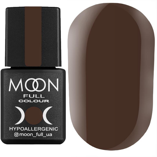 Гель-лак MOON FULL color Gel polish №193 (гіркий шоколад, емаль), 8 мл