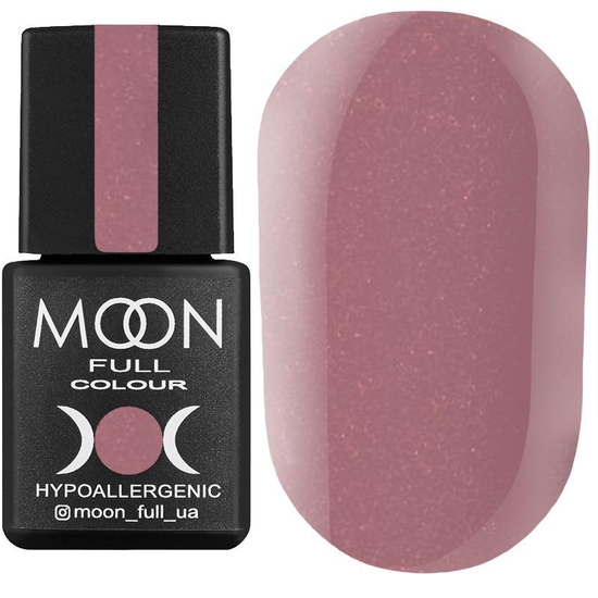 Гель-лак MOON FULL color Gel polish №194 (пурпурний, мікроблеск), 8 мл