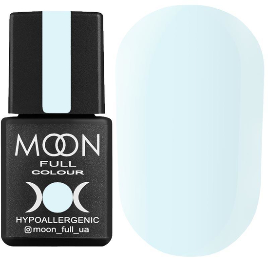 Гель-лак MOON FULL color Gel polish №627 (біло-блакитний, емаль), 8 мл