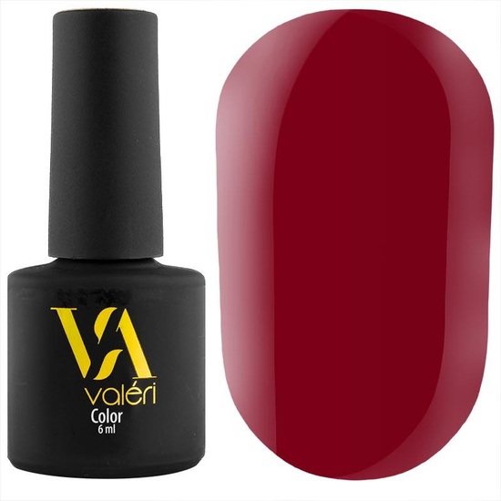 Гель-лак Valeri №013 (бордовий, емаль), 6 мл
