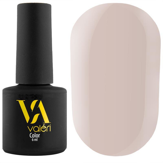 Гель-лак Valeri №034 (бежево-сірий, емаль), 6 мл