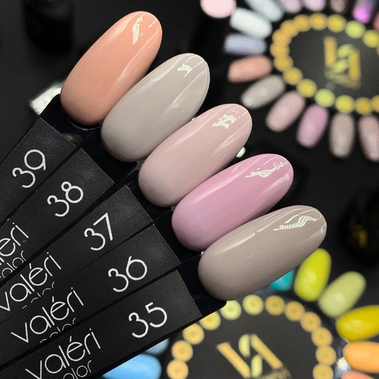 Гель-лак Valeri №035 (серый, эмаль), 6 мл2