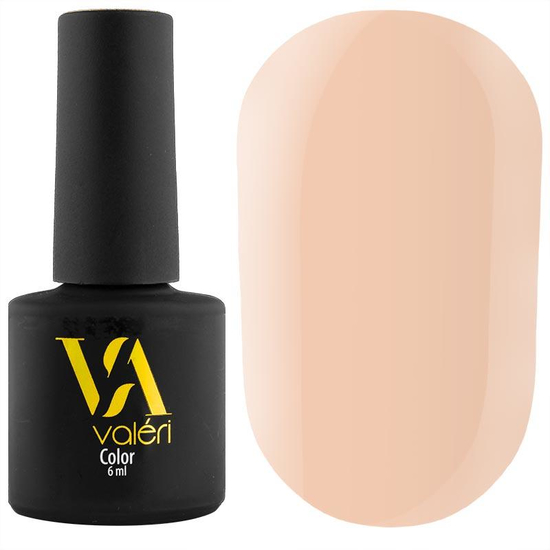 Гель-лак Valeri №039 (пастельний персиковий, емаль), 6 мл