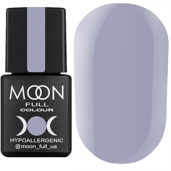 Гель-лак MOON FULL color Gel polish №149 (серо-голубой с лиловым оттенком, эмаль), 8 мл
