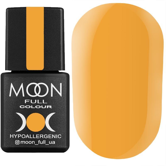 Гель-лак MOON FULL color Gel polish №203 (шафрановый, эмаль), 8 мл