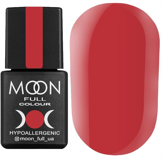 Гель-лак MOON FULL color Gel polish №204 (темно-малиновый, эмаль), 8 мл