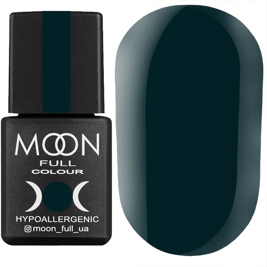 Гель-лак MOON FULL color Gel polish №217 (сине-зеленый, эмаль), 8 мл