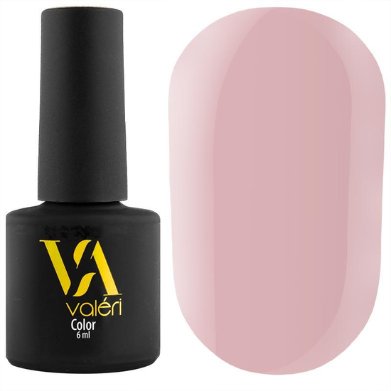 Гель-лак Valeri №028 (пастельный розово-бежевый, эмаль), 6 мл