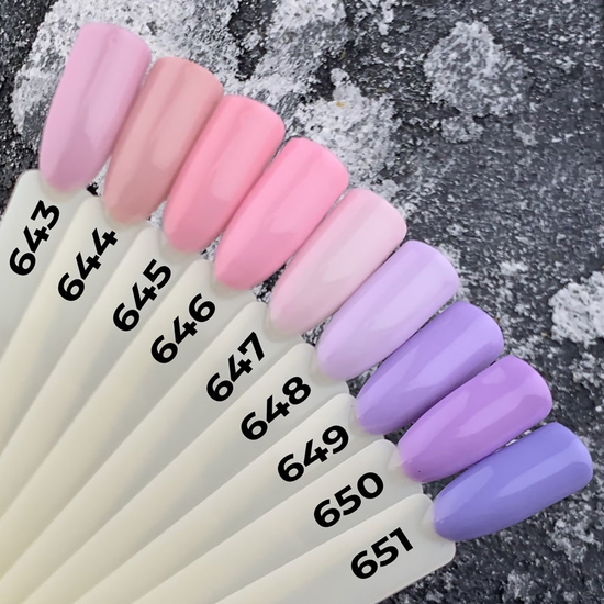 Гель-лак MOON FULL Autum - Winter №650 (Насыщенный сиреневый), 8 мл3