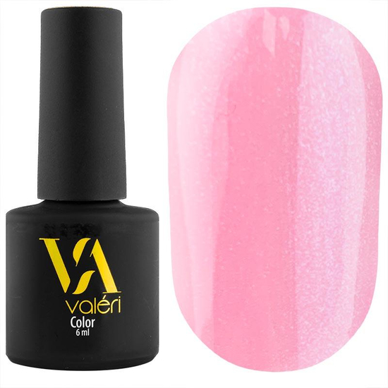 Гель-лак Valeri №057 (розовый, микроблеск), 6 мл