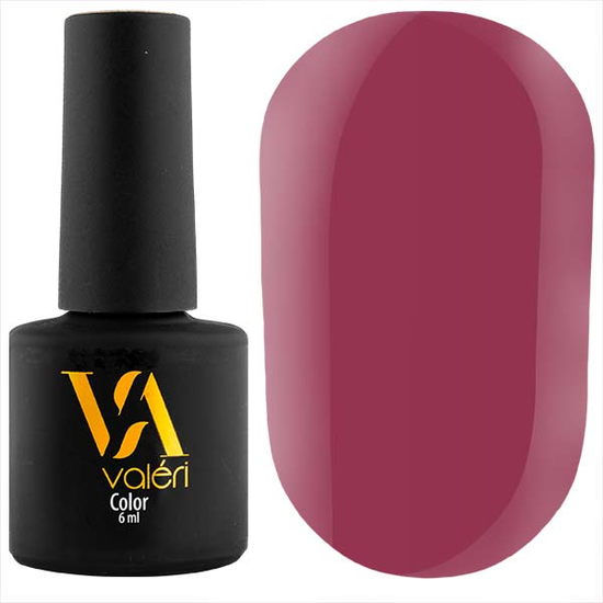 Гель-лак Valeri №071 (темно-рожевий, емаль), 6 мл