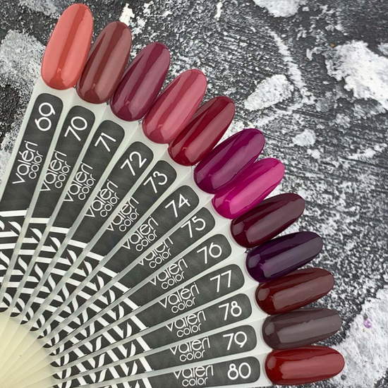 Гель-лак Valeri №079 (світлий баклажан, емаль), 6 мл4