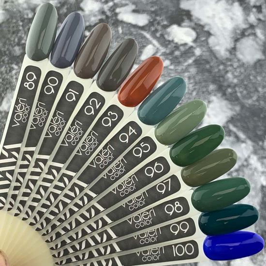 Гель-лак Valeri №089 (сіро-зелений, емаль), 6 мл4
