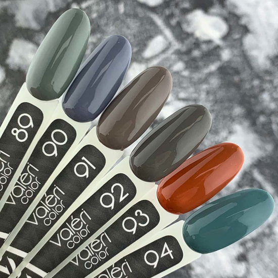 Гель-лак Valeri №091 (холодний бежевий, емаль), 6 мл2