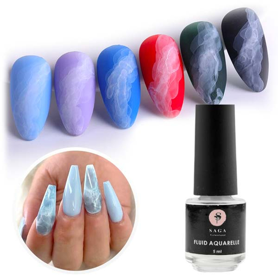 Акварельні краплі SAGA білі, 5 мл