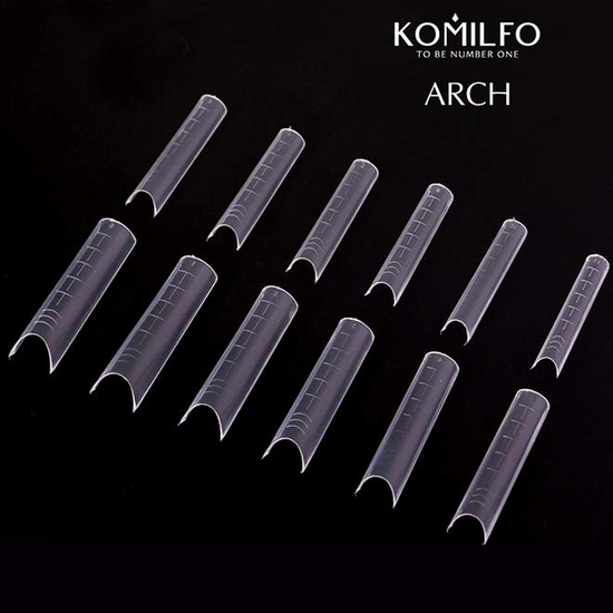 Komilfo Top Nail Forms, Arch - Верхние формы для наращивания, арочные, 120 шт, Размер: Arch4
