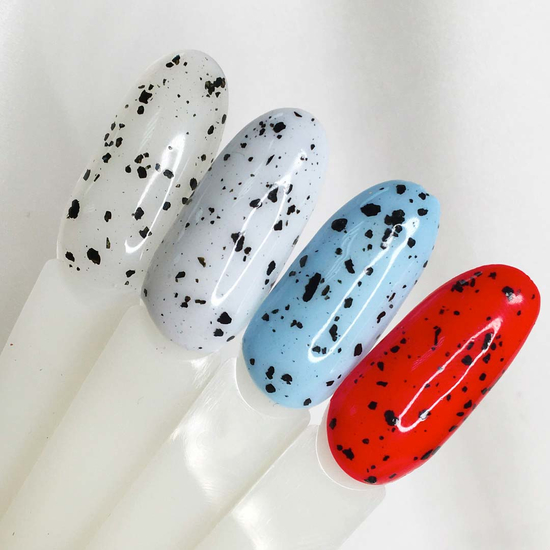 Komilfo No Wipe Spotty Top - топ без липкого слоя с рваной крошкой, 8 мл2