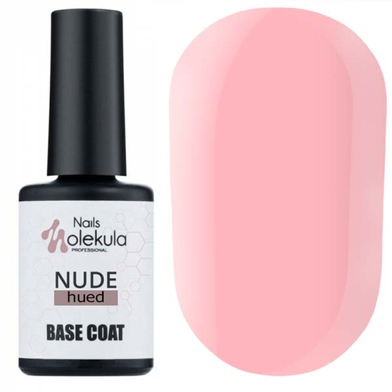 Molekula Rubber Base Nude - Hued - камуфляжная база (ярко-розовый, эмаль), 12 мл, Цвет: Hued
4