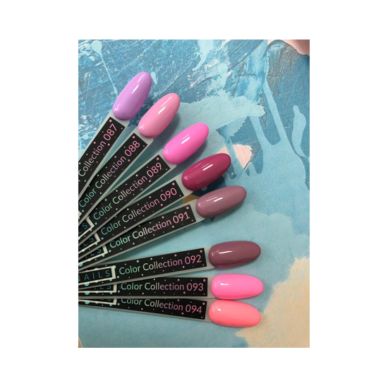 Гель-лак Kira Nails №091 (лилово-розовый, эмаль), 6 мл3