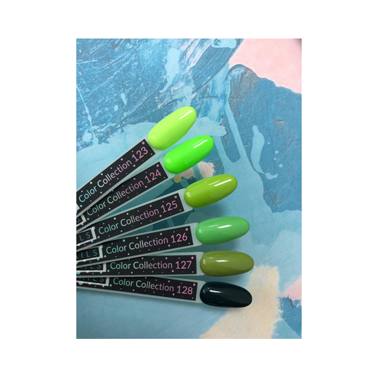 Гель-лак Kira Nails №128 (темно-зелений, емаль), 6 мл3