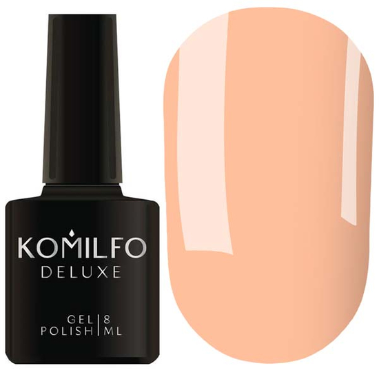 Гель-лак Komilfo Deluxe Series D190 (пастельный, светлый персиковый, эмаль), 8 мл