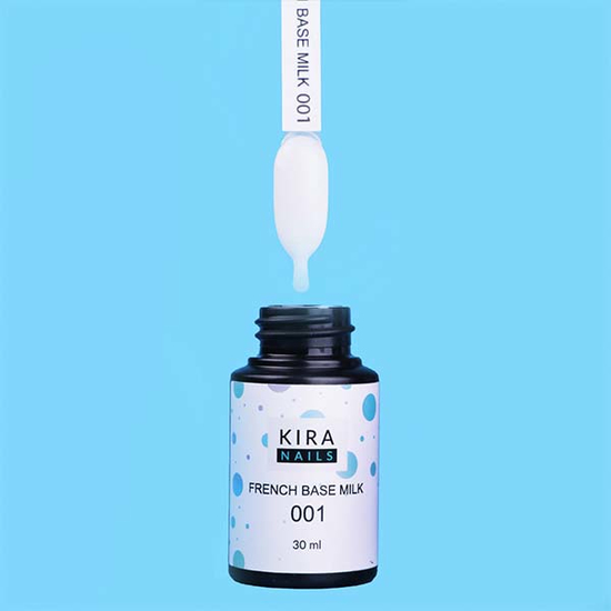 Kira Nails French Base Milk 001 (молочная), 30 мл, Объем: 30 мл, Цвет: Milk 0013