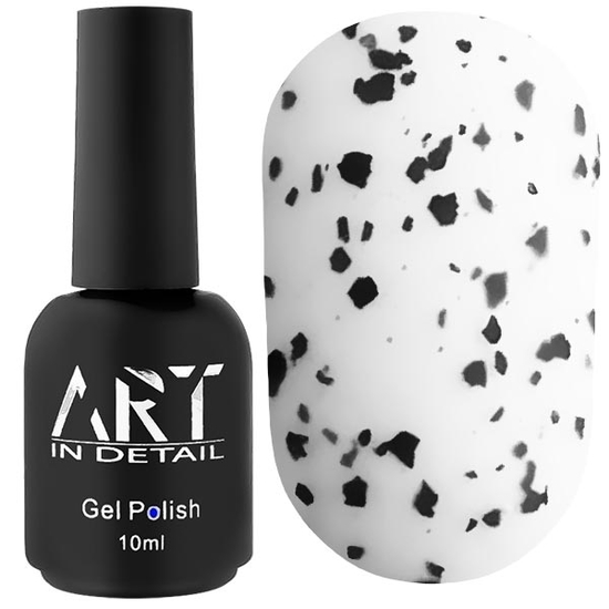ART No Wipe Matte Top Black Flake - матовий топ без ЛШ із чорними пластівцями, 10 мл