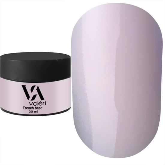 Valeri French base №034 (молочно-ліловий), 30 мл, Об`єм: 30 мл, Колір: 034