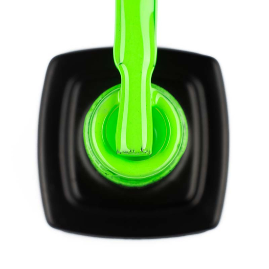 Гель-лак Kira Nails №185 (неоново-салатовий, емаль) 6 мл4